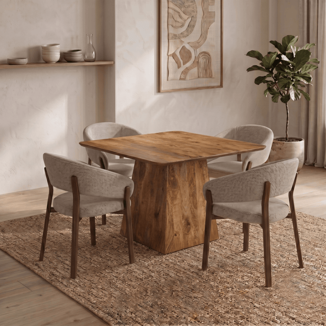 Mangohouten Eettafel Tulsa
