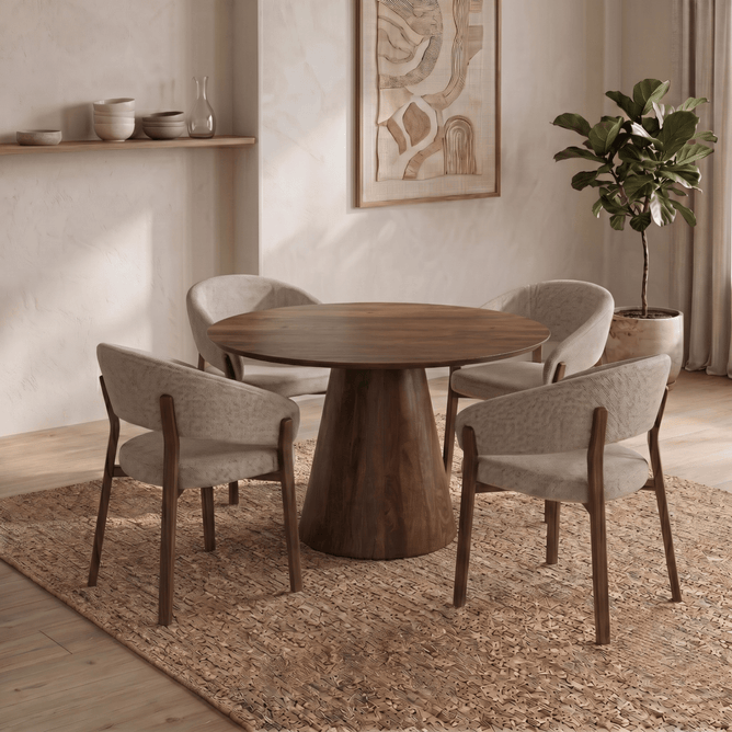 Mangohouten Eettafel Tulsa