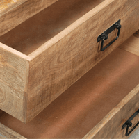 Mangohouten Dressoir Britt 80 cm 2 lades Mahom