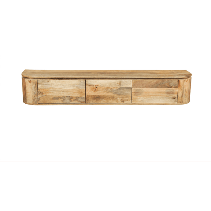 Mangohouten TV Meubel Kalano zwevend 180 cm Mahom