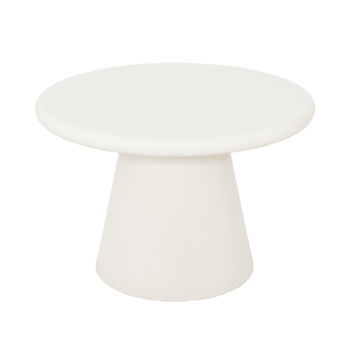 Ronde salontafel van microcement