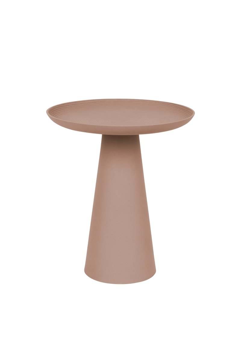 Bijzettafel roze groot rond