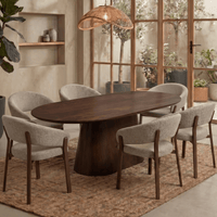 Mangohouten Eettafel Nova Capsule Donkerbruin 210×100 cm Mahom