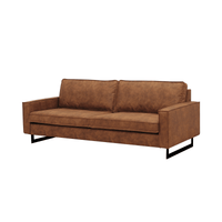 Bank Barcelona 3-zits Cognac Mahom