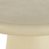 Salontafel Rond Savannah Microcement 45 cm Beige Mahom