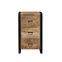 Mangohouten Dressoir Britt 55 cm 3 lades Mahom