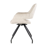 Eetkamerstoel Capp Beige Velvet