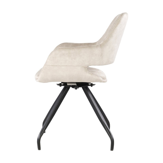 Eetkamerstoel Capp Beige Velvet
