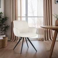 Eetkamerstoel Doreen Boucle White