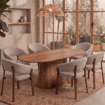 Mangohouten Eettafel Nova Capsule 240×110 cm Mahom