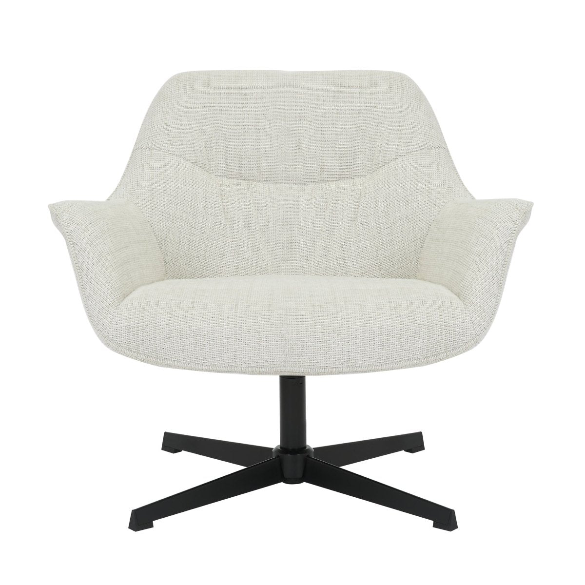 Fauteuil grijs met zwart onderstel