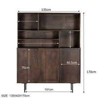 Wandkast Elan Brown 135 cm