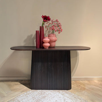 Mangohouten wandtafel bruin 140cm