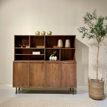 Houten wandkast 180cm