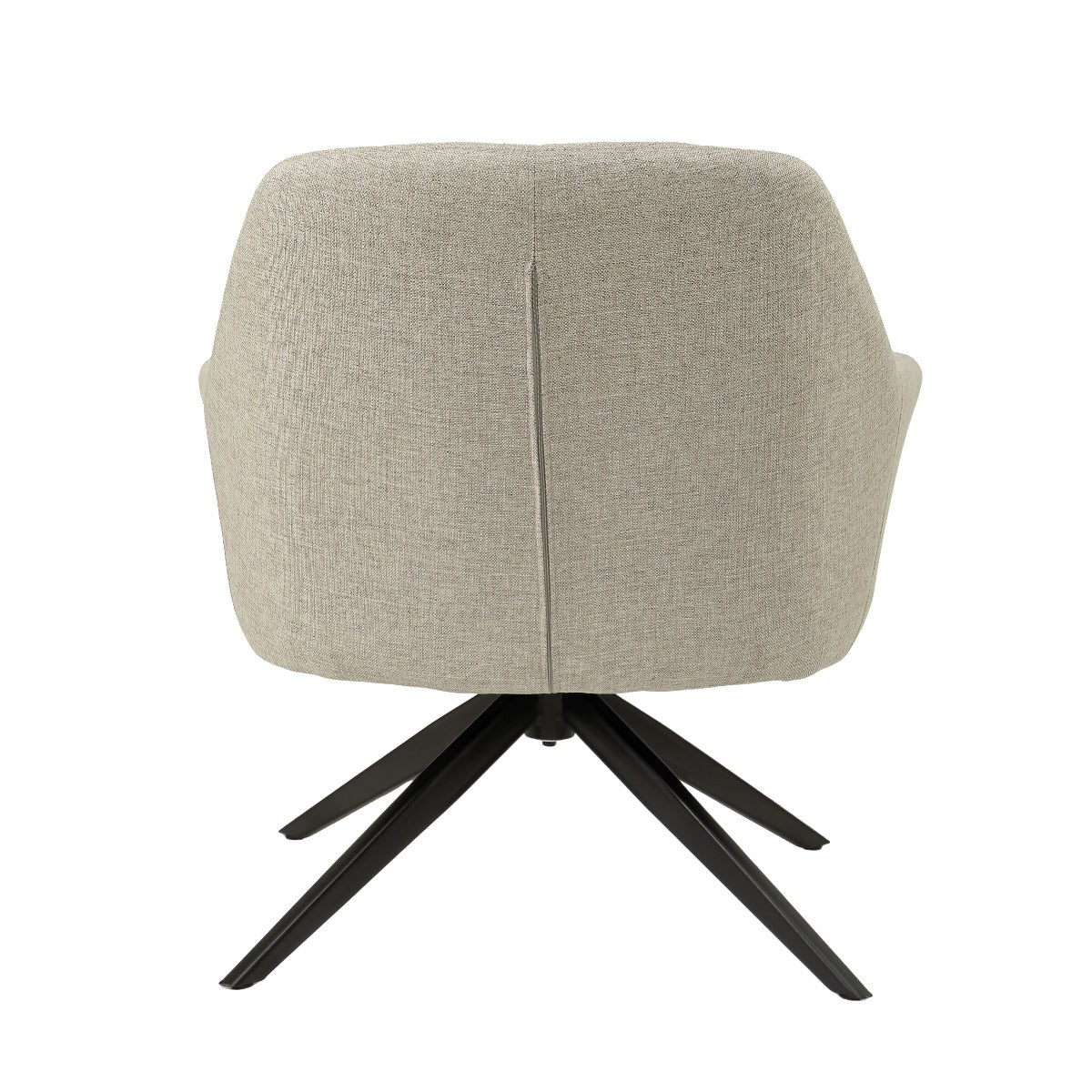 Fauteuil grijs met zwart onderstel