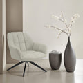 Fauteuil grijs met zwart onderstel