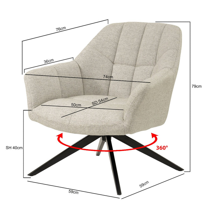Fauteuil Tom Sand