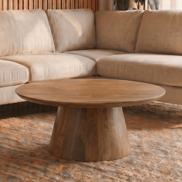 Mangohouten Salontafel Nova Rond 80 cm Mahom