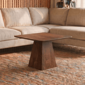 Mangohouten Salontafel Nova Vierkant 60x60 cm Donkerbruin Mahom