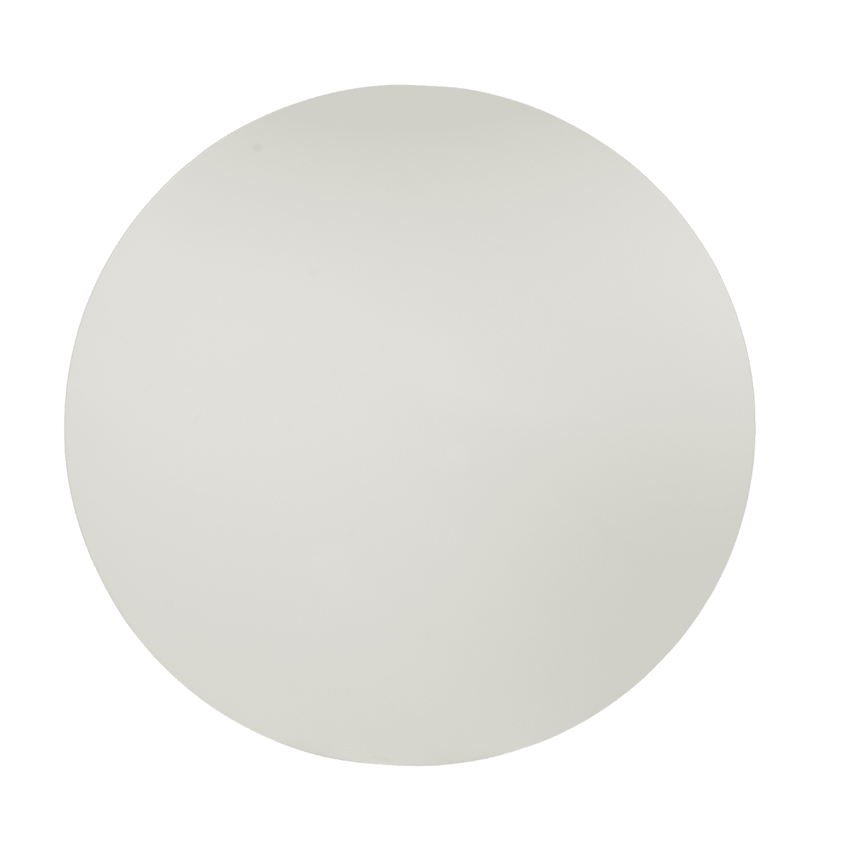 Ronde witte eettafel van mangohout