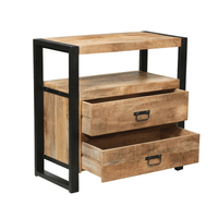 Mangohouten Dressoir Britt 80 cm 2 lades Mahom