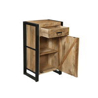 Mangohouten Dressoir Britt 55 cm 1 lade 1 deur Mahom