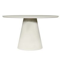 Eettafel Ivory MDF Rond 130 cm Mahom