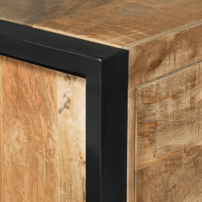 Mangohouten Dressoir Britt 55 cm 5 lades Mahom