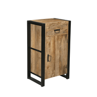 Mangohouten Dressoir Britt 55 cm 1 lade 1 deur Mahom