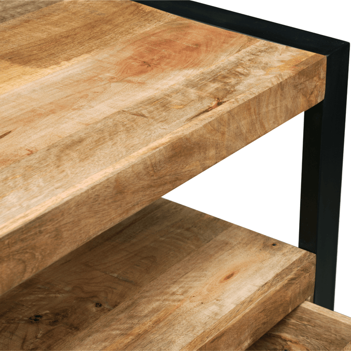 Mangohouten Dressoir Britt 80 cm 2 lades Mahom