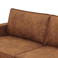 Bank Barcelona 2-zits Cognac Mahom