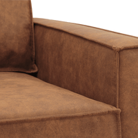 Bank Barcelona 3-zits Cognac Mahom