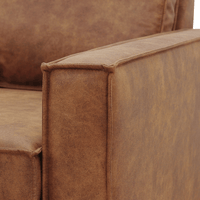 Bank Barcelona 3-zits Cognac Mahom