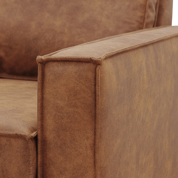 Bank Barcelona 3-zits Cognac Mahom