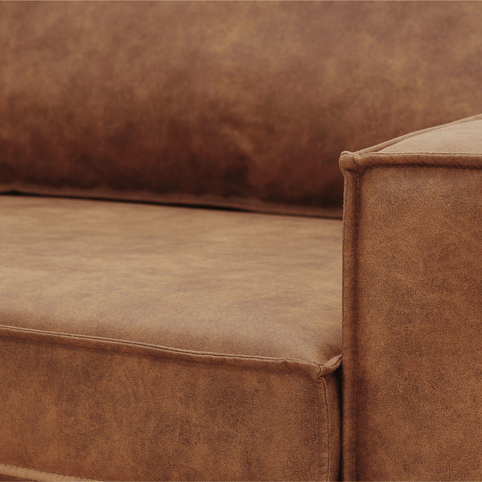 Bank Barcelona 2-zits Cognac Mahom