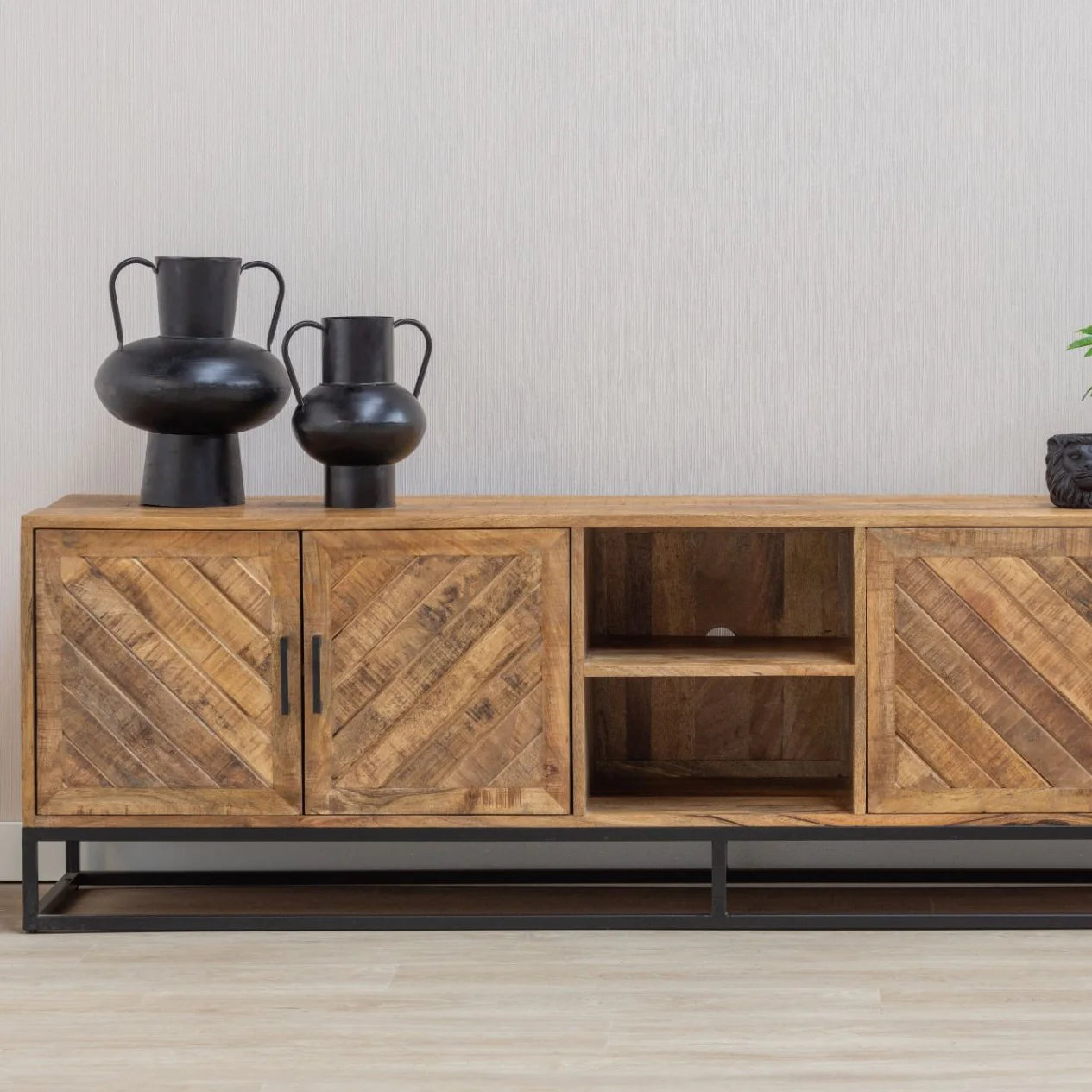Mangohouten TV Meubel 200 cm