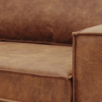 Bank Barcelona 3-zits Cognac Mahom