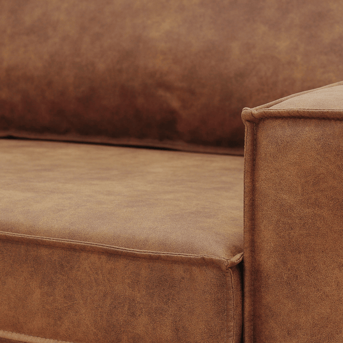 Bank Barcelona 3-zits Cognac Mahom