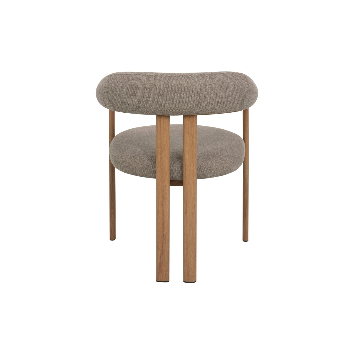 Mangohouten eetkamerstoel Ariane taupe