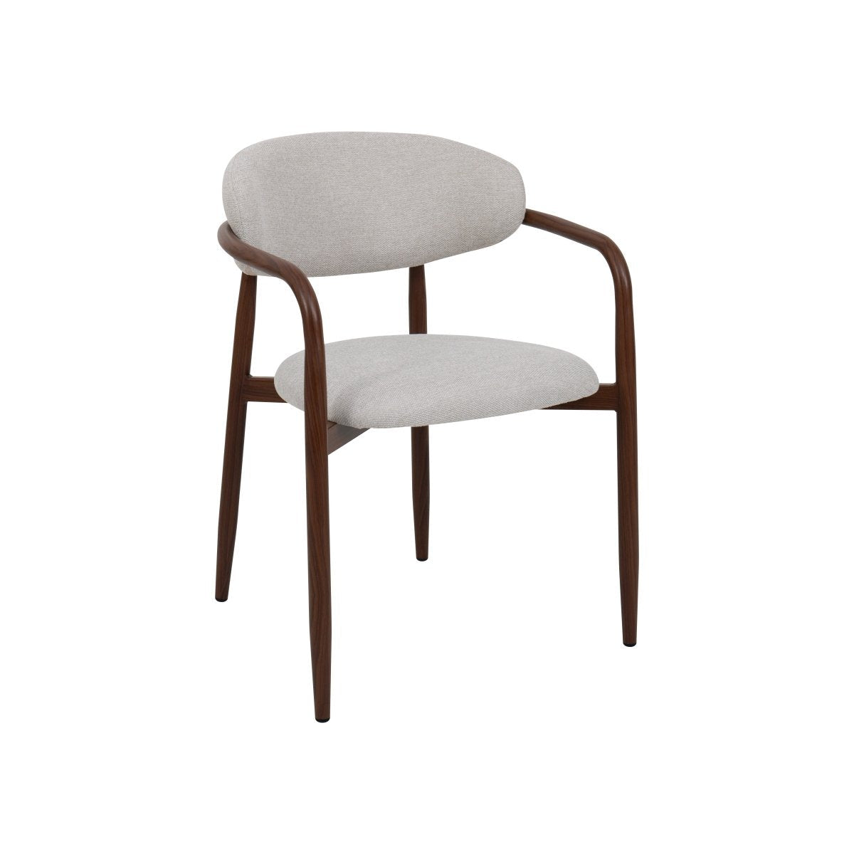 Mangohouten eetkamerstoel Alexia beige