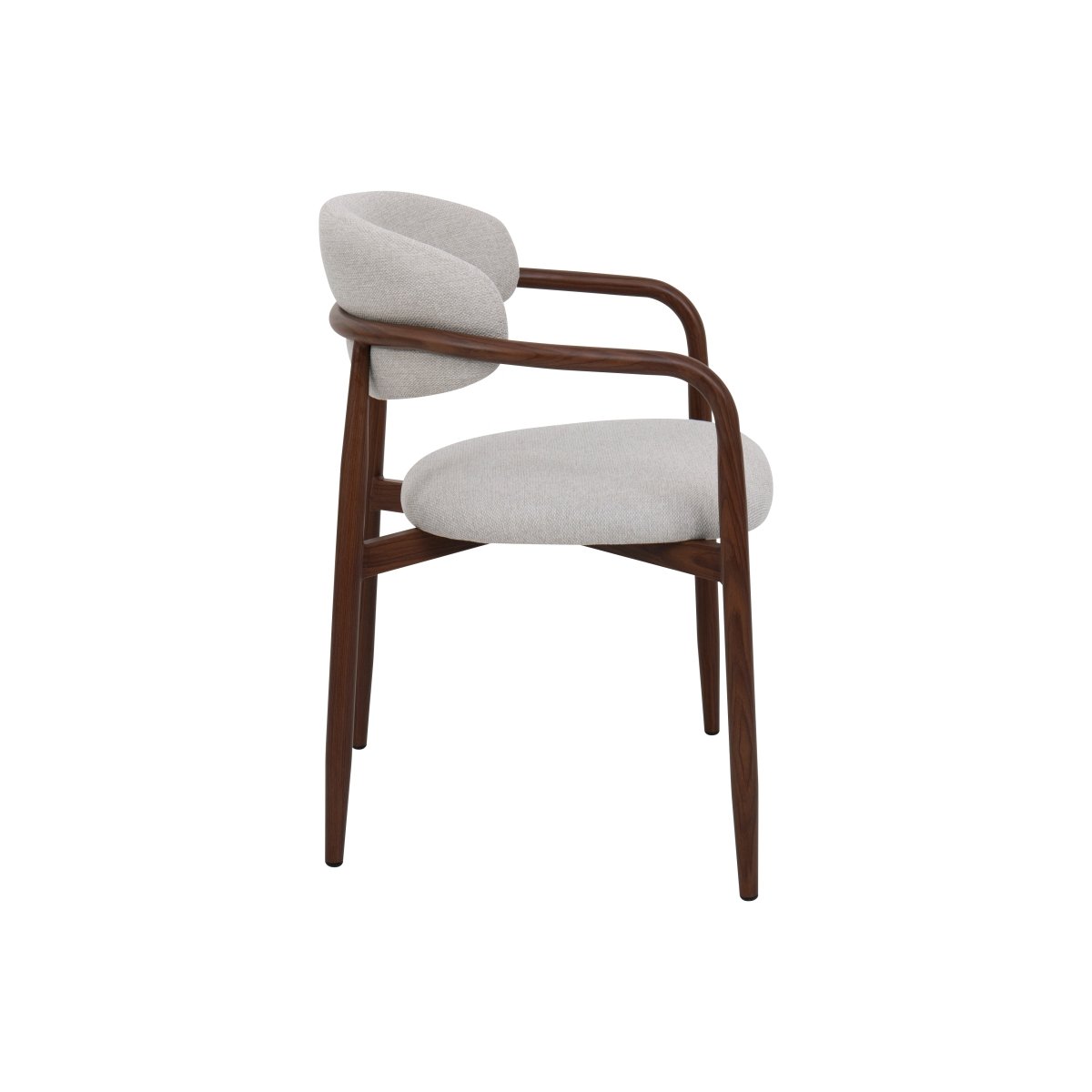 Mangohouten eetkamerstoel Alexia beige
