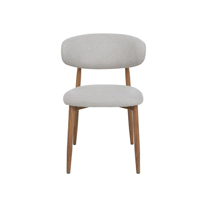 Eetkamerstoel Japandi Kio Beige met eik onderstel Mahom