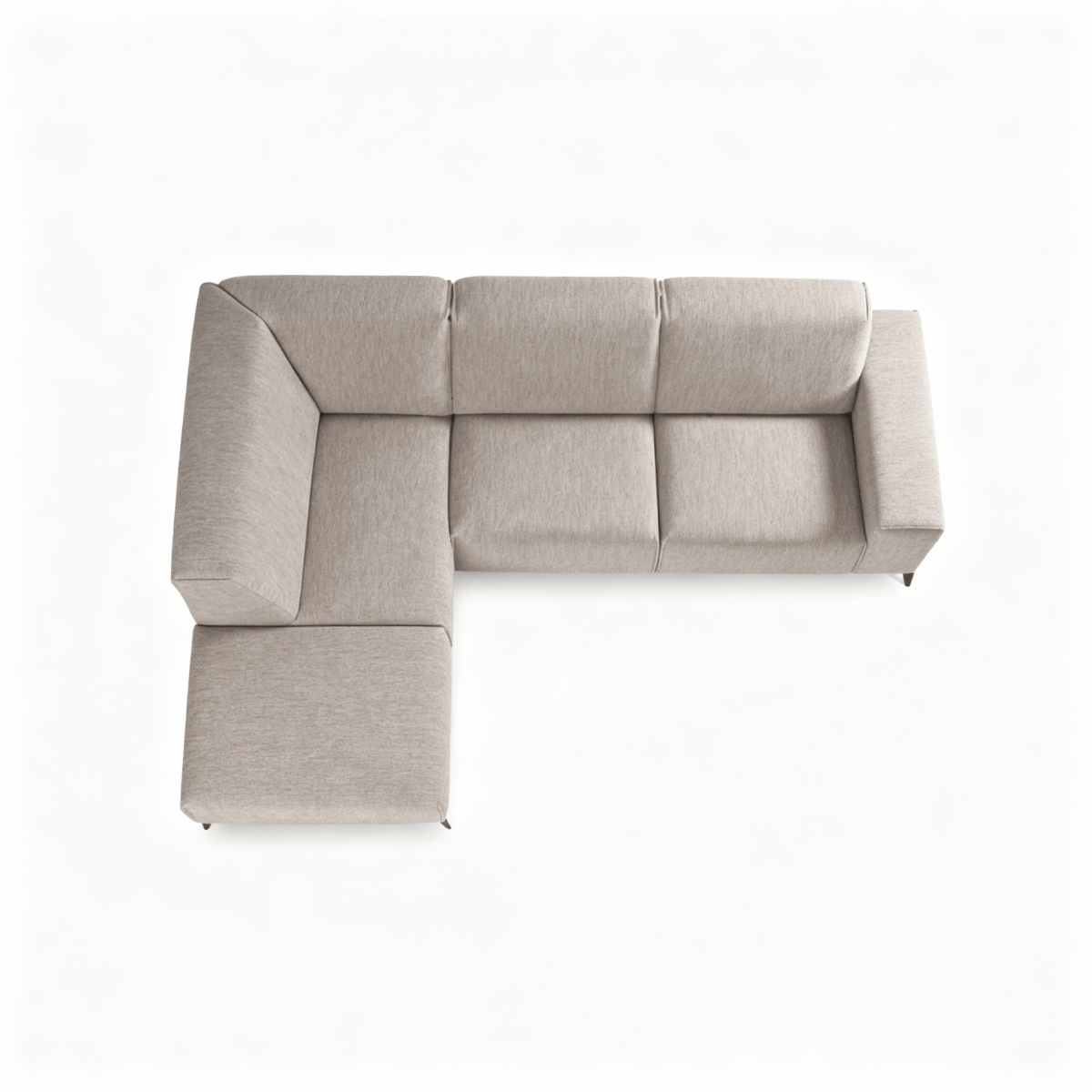 4-zit beige hoekbank 