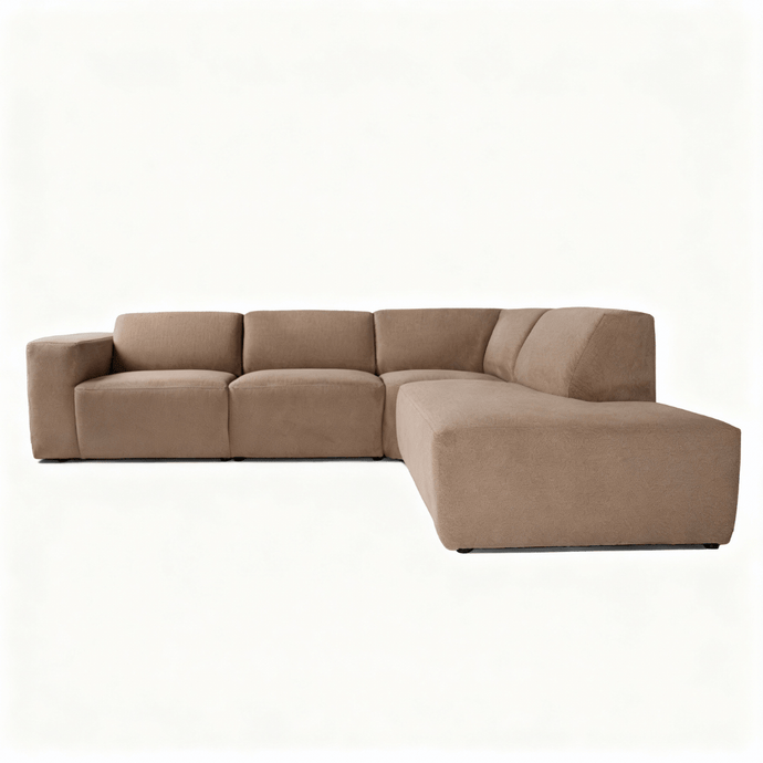 Hoekbank Isabel 4-zits Rechts Taupe Mahom