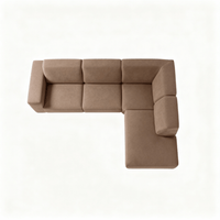 Hoekbank Isabel 4-zits Rechts Taupe Mahom