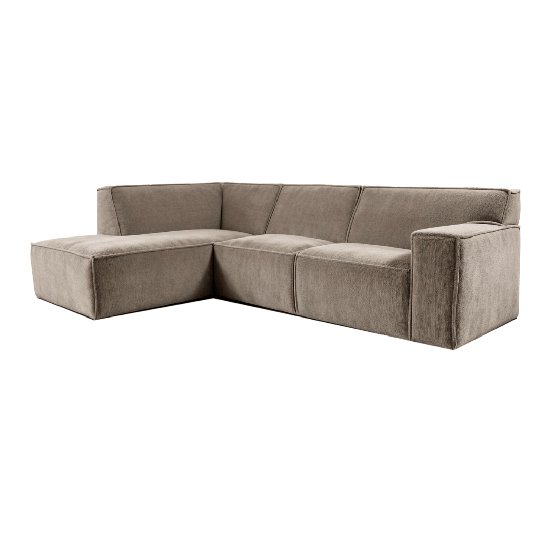Hoekbank taupe