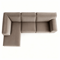 Hoekbank Milo 4-zits Links Taupe Mahom