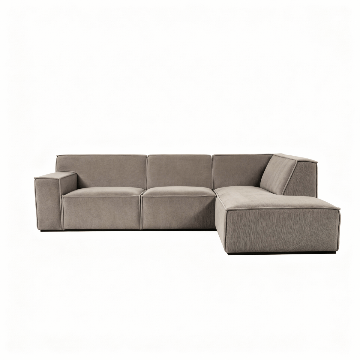 Hoekbank taupe 
