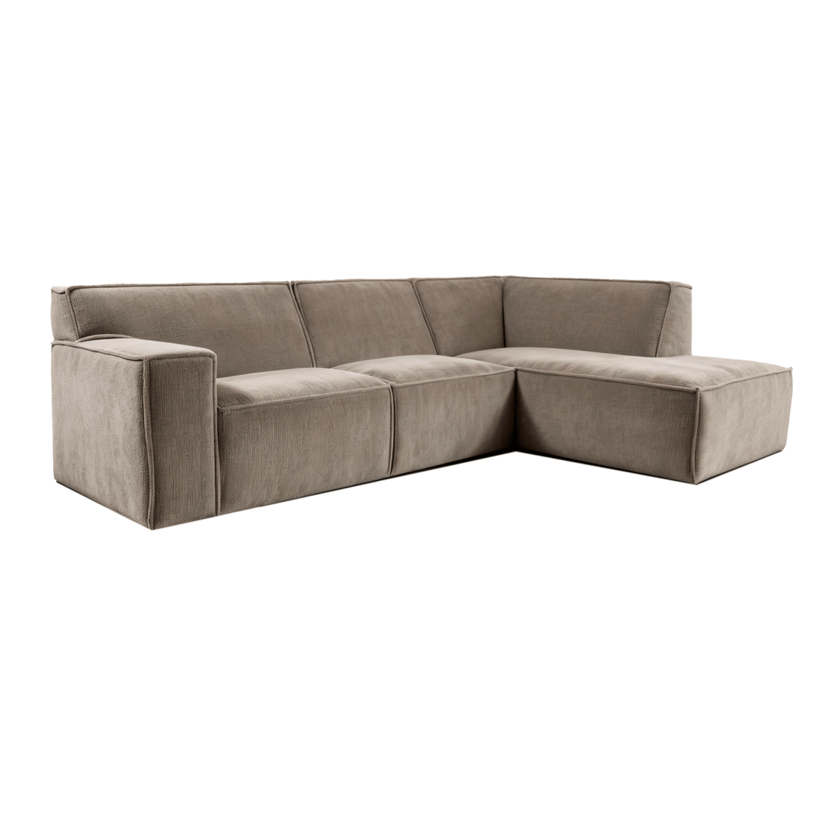 Hoekbank taupe 