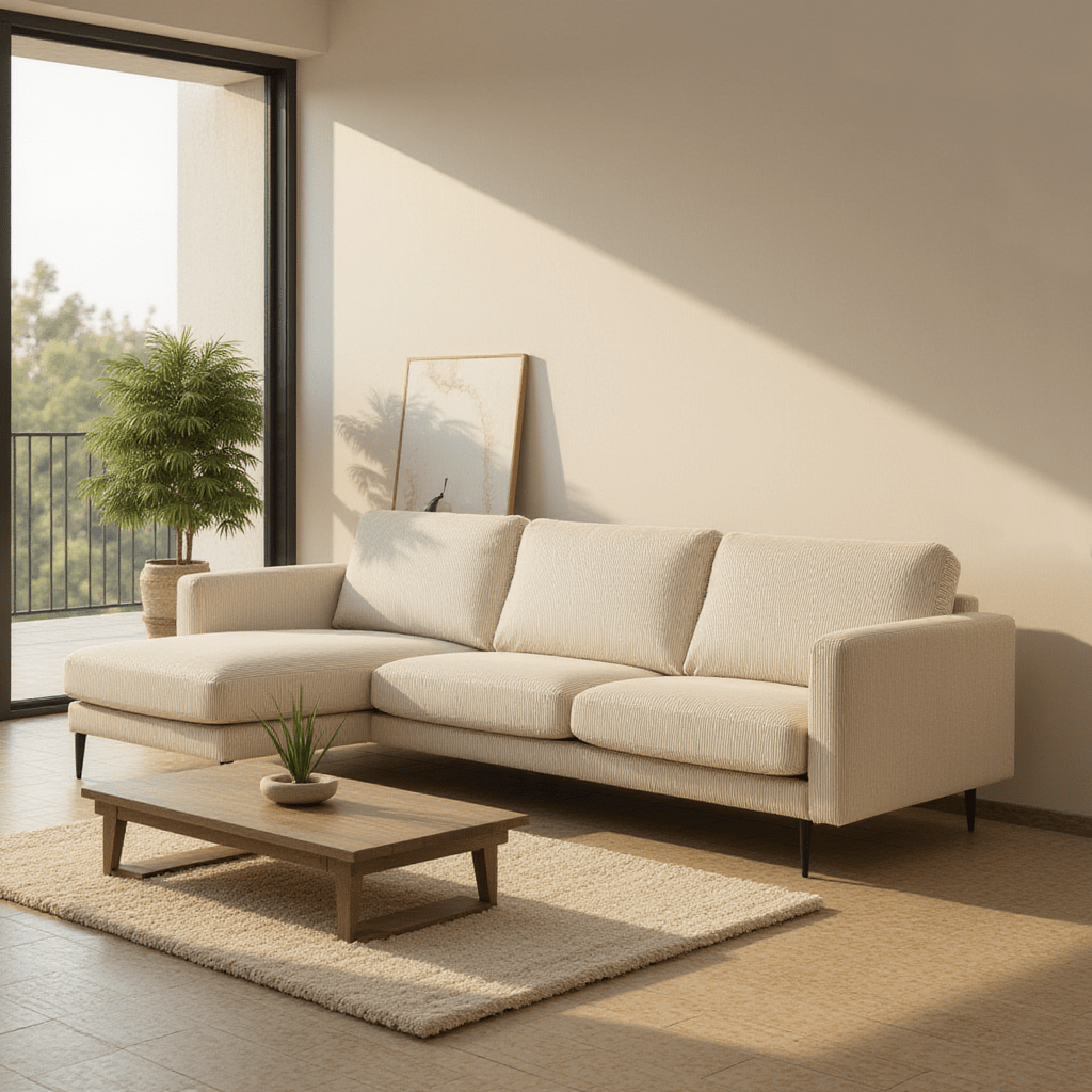 3 persoons zitbank creme